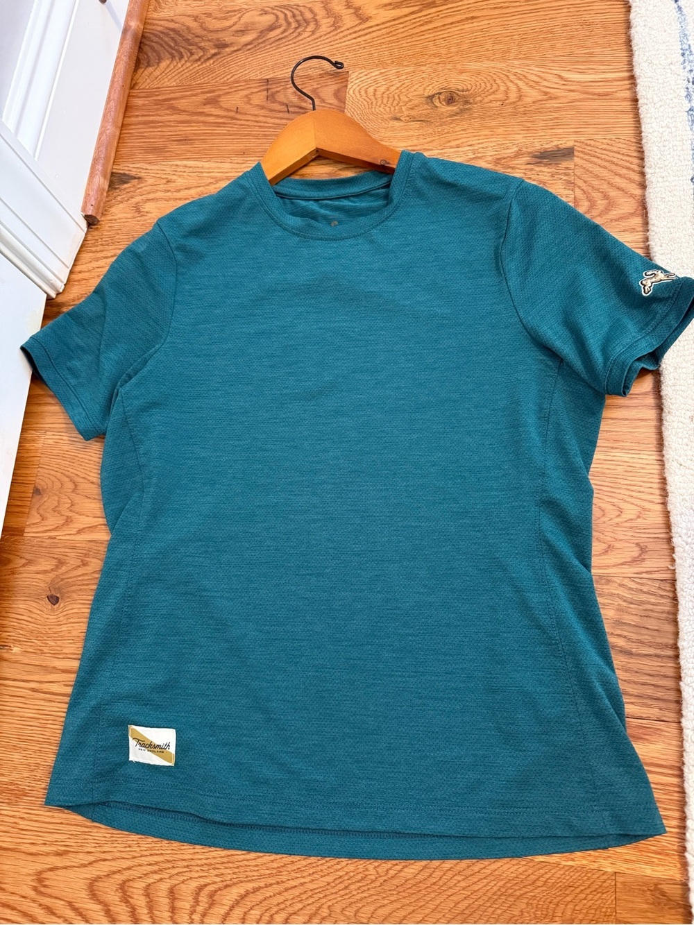 Tracksmith Women’s Session Tee Size Small Emerald Green Teal